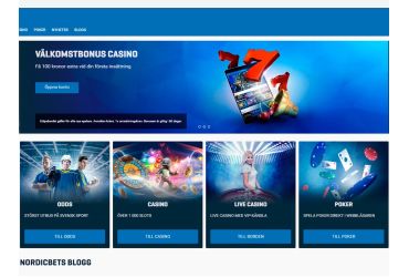 NordicBet casino - hemsida | cvasino.se