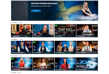 NordicBet casino - lista över live kasinospel | cvasino.se