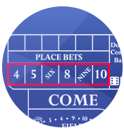 Place bets - online craps