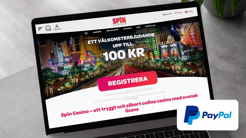 Spin Casino – populär Paypal casino med välkomstpaket