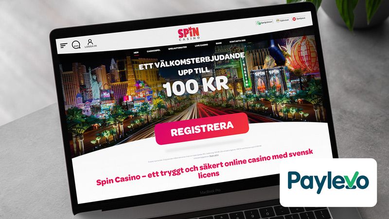 Spin Casino – grymt välkomstpaket efter Paylevo-insättning