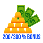 200/300 procent bonus